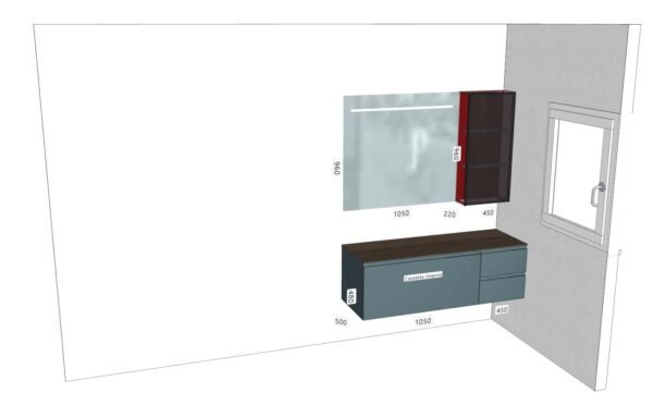 Cassetto Interno Sagomato Per Base Lavabo Con Cassetto